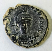 Byzantine Empire Arcadius Bronze Follis 401-403 Dark Patina Constantinople