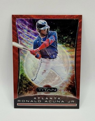Ronald Acuña Jr - 2020 Panini Chronicles Titan #18 - Ruby Wave /199