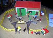 Playmobil Set 3436 Vintage Ponyfarm-Ranch + 2 x Set 3583 TOP Zustand teils OVP