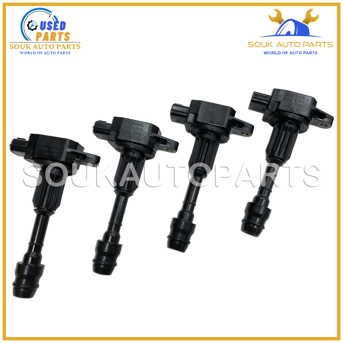 22448-AX001 IGNITION COIL SET OF 4 HR15DE For Nissan TIIDA