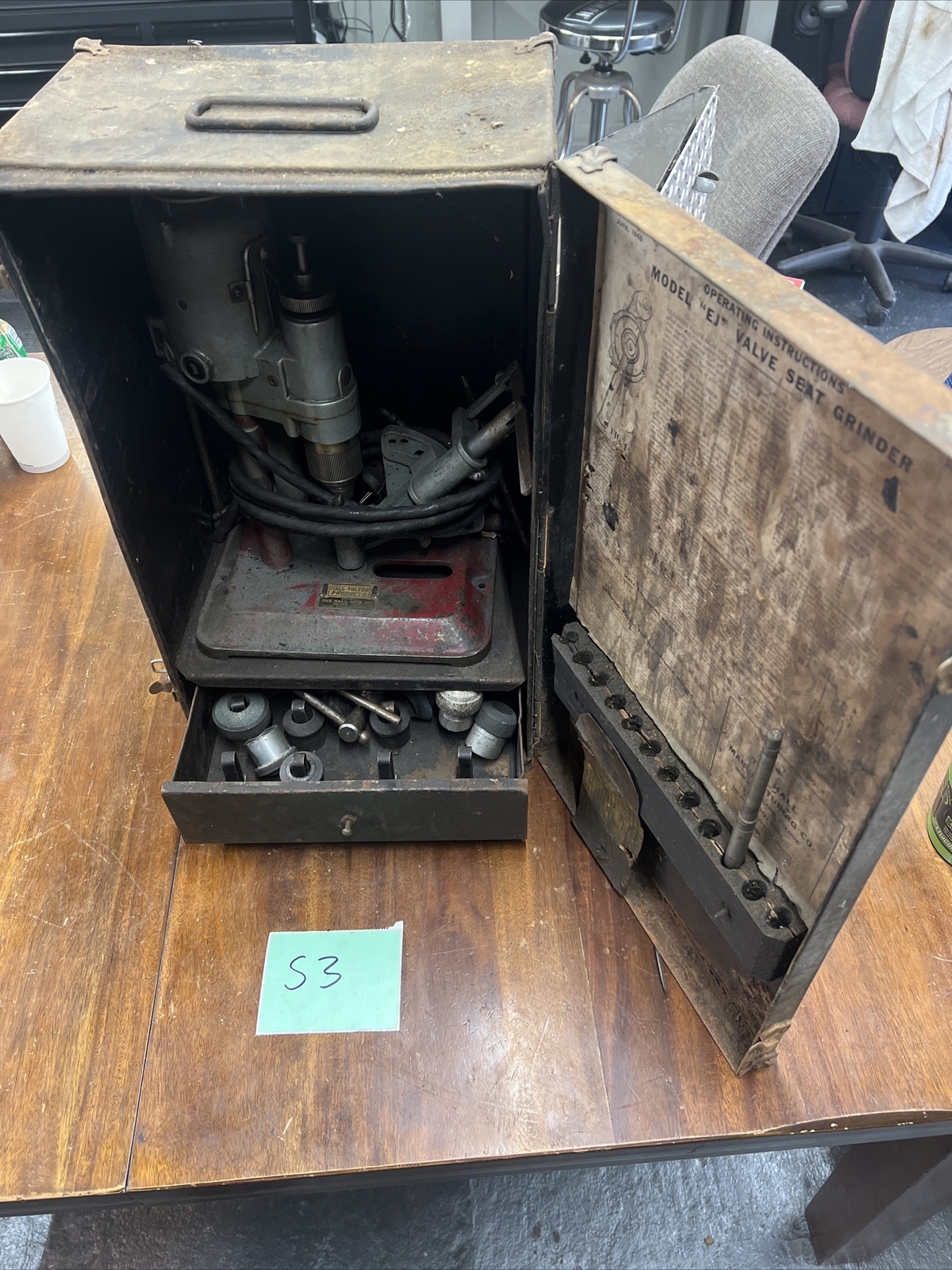 Hall Valve Seat Grinder Vintage Model EJ eBay