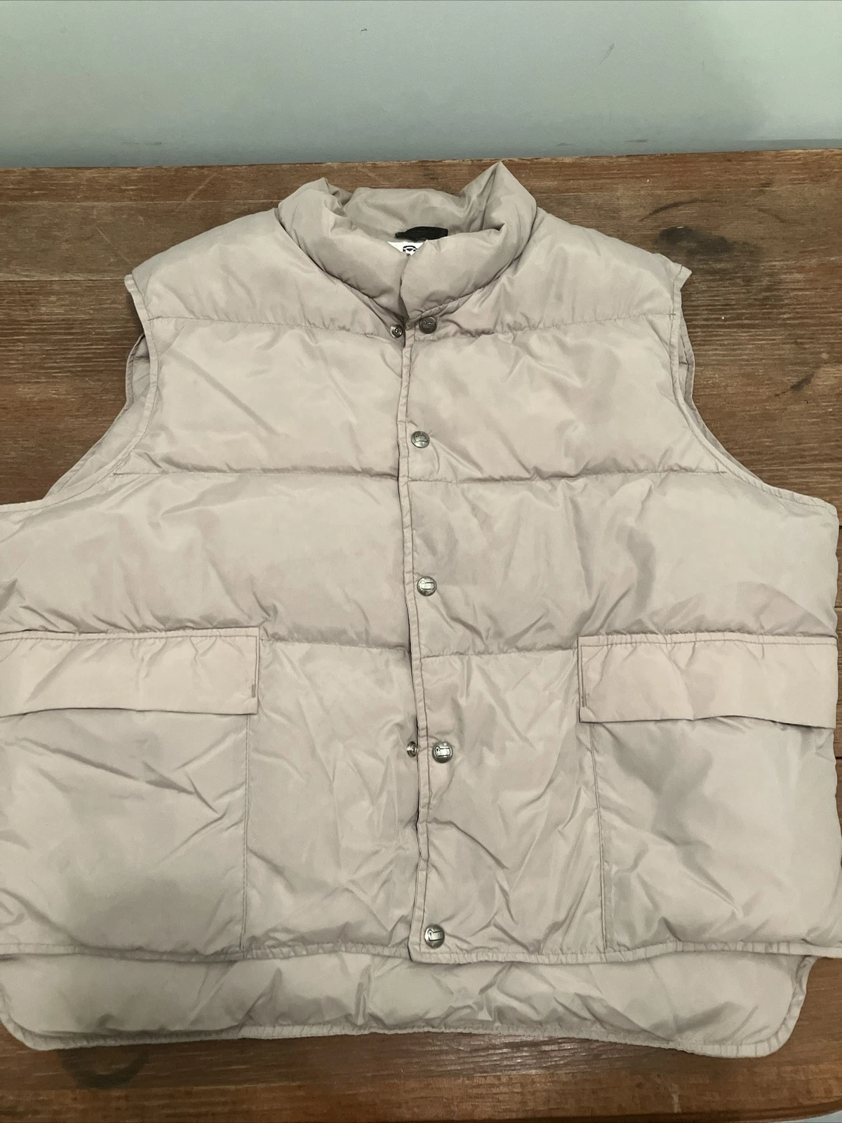 VINTAGE Woolrich Vest Puffer Goose Down Insulated USA Made Men's X-Large