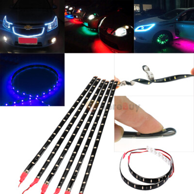 Flexible Waterproof Led Drl Strips For Cars - 30cm 45cm 60cm Daytime Running Lights, High Flexible Waterproof Led Drl Strips For Cars - 30cm 45cm 60cm Daytime Running Lights, High