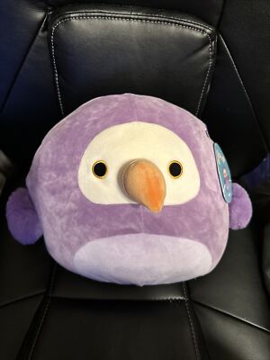 Squishmallow 11'' Neha Dodo Bird Soft Purple Pre Historic Bird Plush