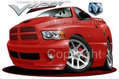 04-06 Ram Viper SRT-10 Replica Pickup Truck T-Shirt #6243 dodge auto