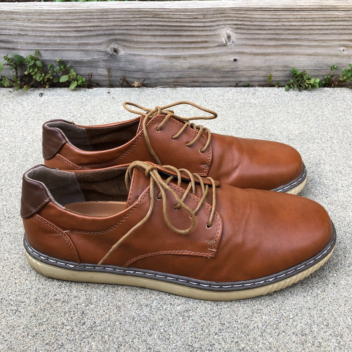 Deer Stags Brown Casual Lace-Up Derby Shoes Amazon.com | Deer Stags Men main image 2