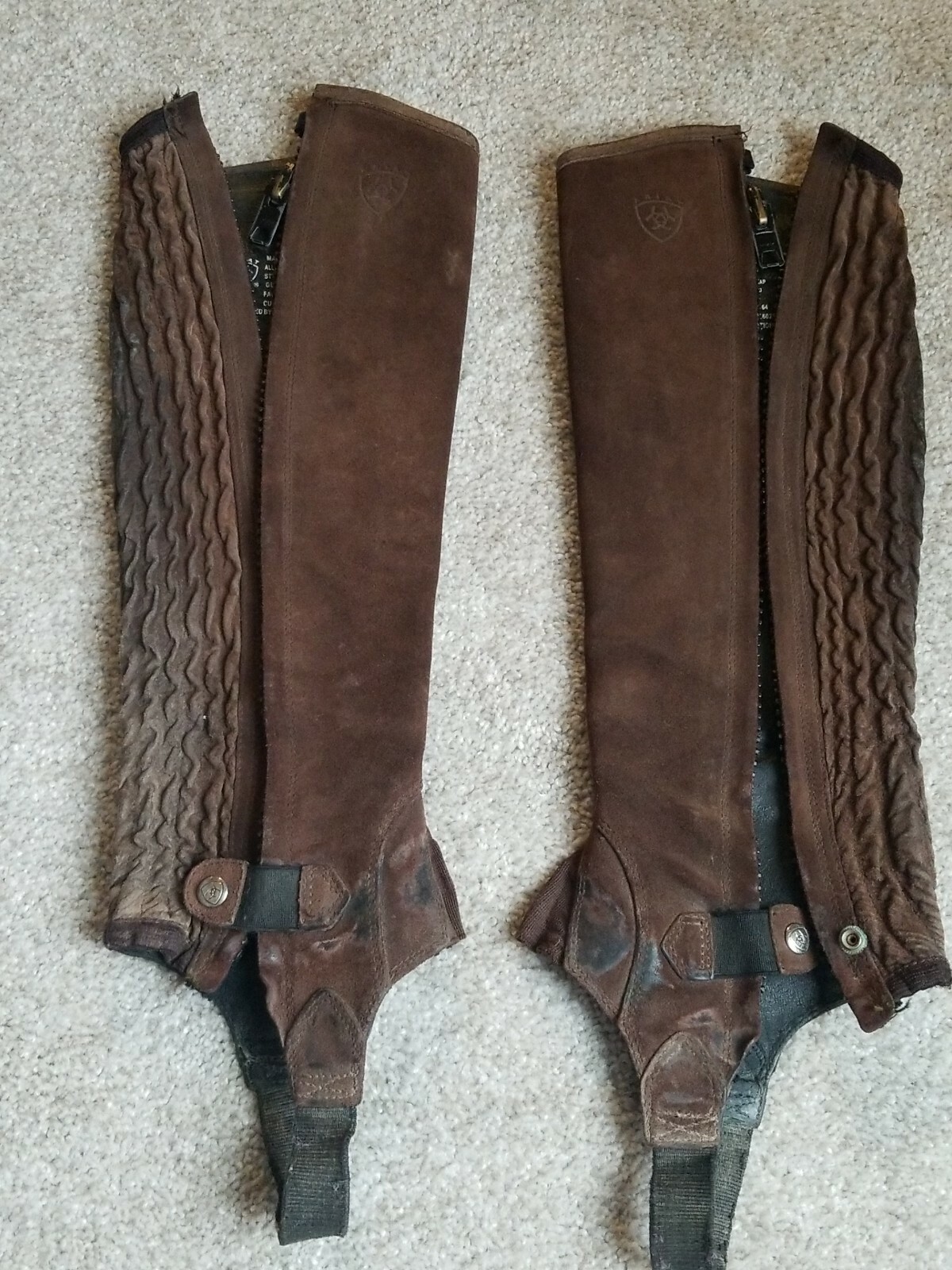 ARIAT BROWN ALL AROUND II HALF CHAPS 