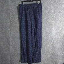 TED BAKER LONDON Luxe Print Pajama Pants Printed Navy XL All Over Print Logo