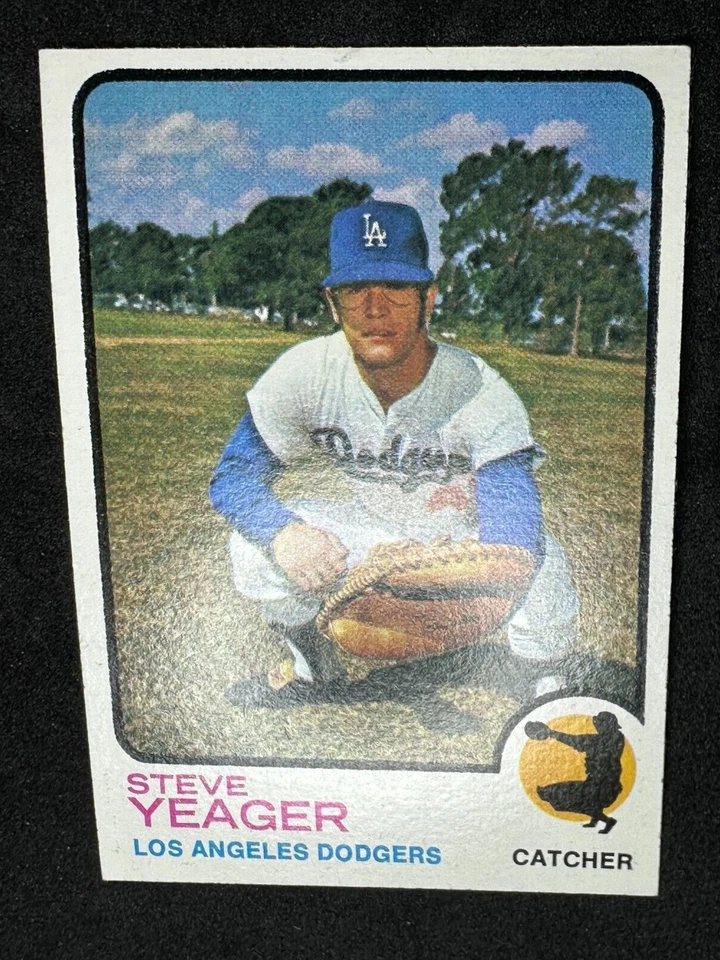 Steve Yeager RC 1973 Topps #59 Rookie Los Angeles Dodgers Foto 3 de 4