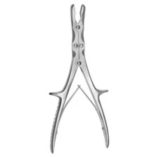 STILLE-RUSKIN Bone Rongeur, 9.1/2", Double Action, Curved Jaws, 3 mm Bite