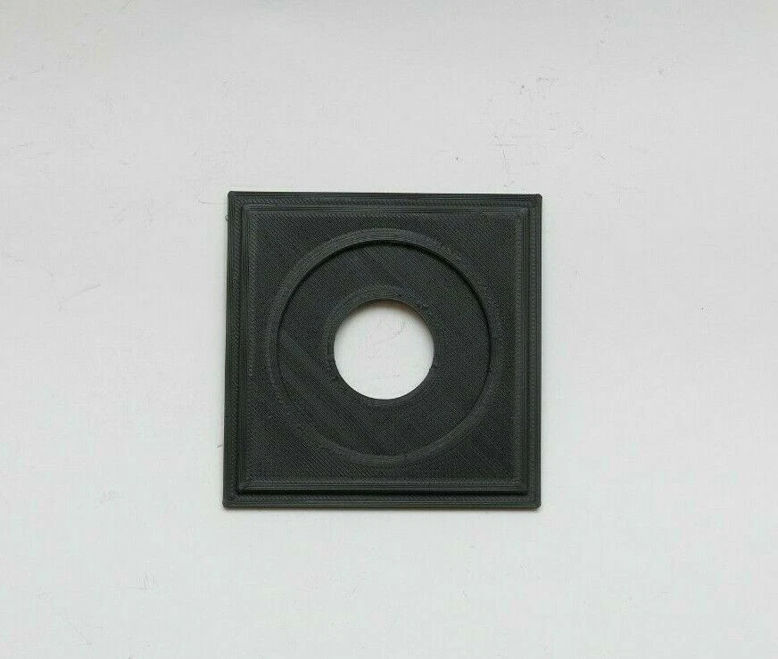 Speed Graphic 2x3 Compur #00 26.6mm Hole Lens Board 83.4x83.4mm Square - Image 2 of 3