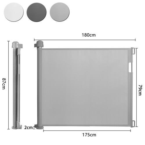 Neu Treppenschutzgitter PVC Ausziehbar 150cm 180cm 300cm Türschutzgitter Kinder - Bild 15 von 17