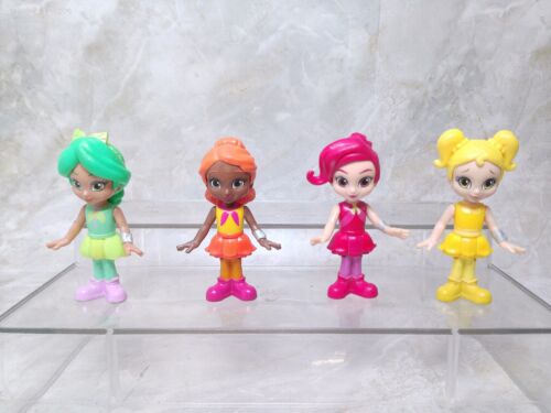 Fisher Price Team Rainbow Rangers Dolls 3” Figures Lot Of 4