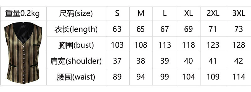 Steampunk Men's Waistcoat Victorian Gothic Retro Fashion Vest Cosplay Costume - Image 2 of 4