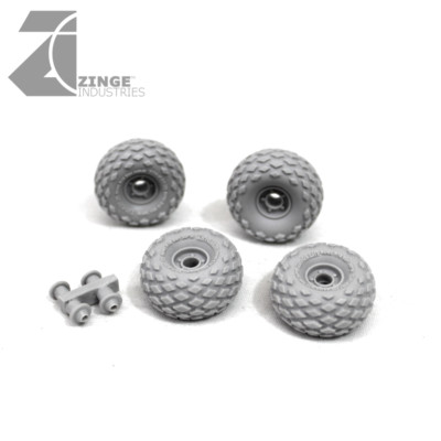 Zinge Industries - Laufräder - 23 mm All-Terrain Wheel x 4 Sprue S-WHE16