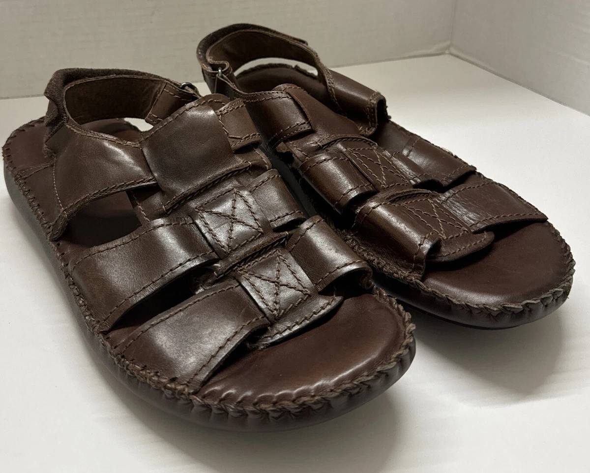 Florsheim brown leather braided fisherman sandals size 10 FLORSHEIM Men main image 4