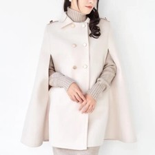 Ladies Casual Caped Coat Warm Wrap Clock Poncho Shawl Outdoor Jacket Fashion New
