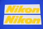 (PAIR) Nikon Logo Decal Vinyl Sticker Camera Camcorder Photography  DSLR Photo