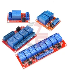 1pcs 1/2/4/8 Channel 5V 12V 24V Relay Module Board High and Low Level Trigger