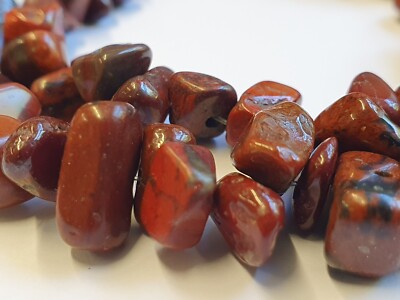 1  Strang Jaspis Chips Edelstein Perlen Schmuck Beads