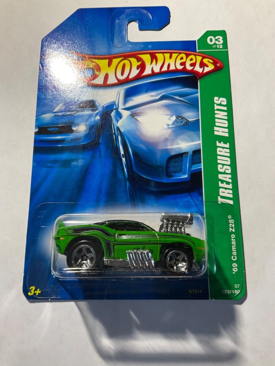 ホットウィール TREASURE HUNTS 新品 '69 CAMARO Z28 Hot Wheels 2017 Treasure Hunt '69 Camaro Z28 Yellow HW Tooned #3