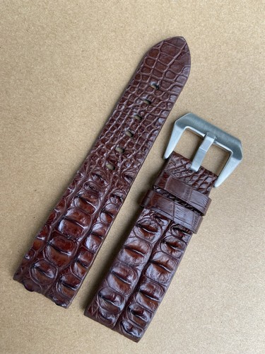 26m 24mm 22mm 21mm 20mm 19mm 18mm Brown alli../ Leather Watch Strap Band - 第 5/8 張圖片