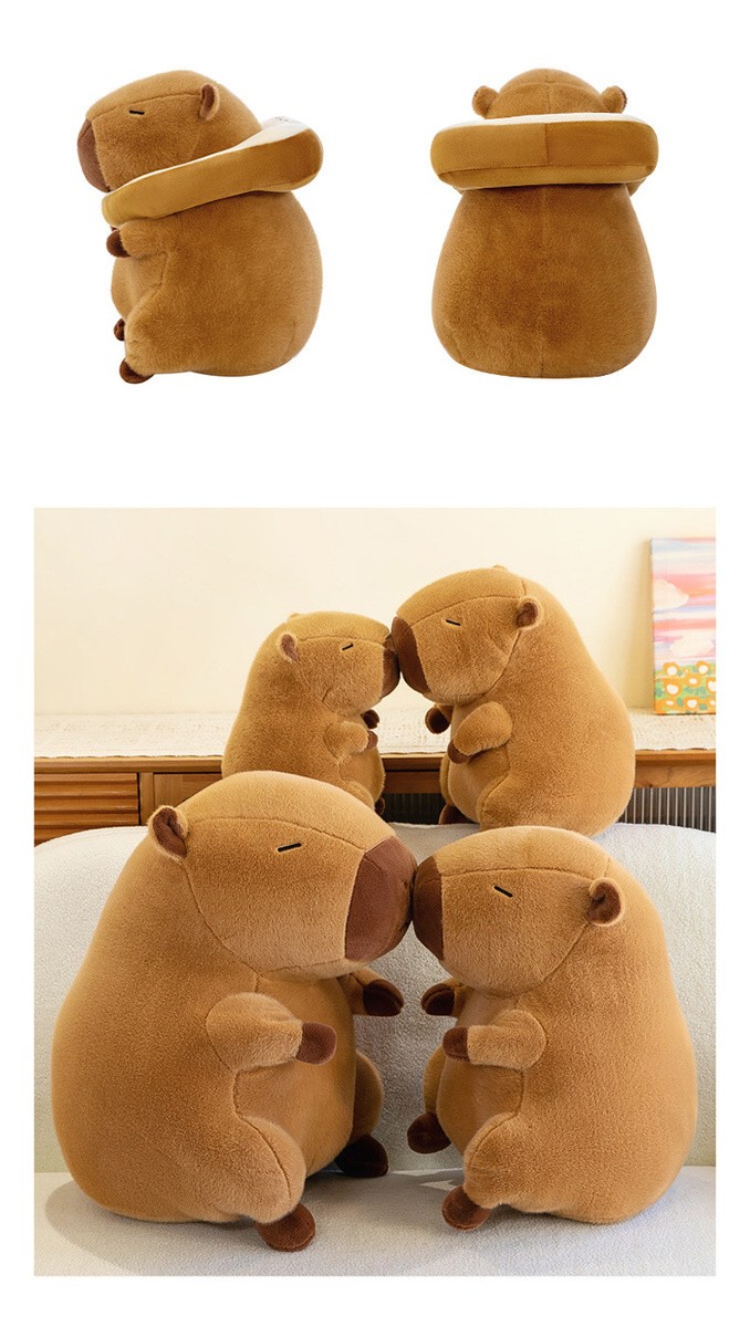 Peluche Capybara 25 Peluche Capybara (Capibara) Avec Sac à Dos Tortue