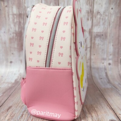 Loungefly Hello Kitty & Mimmy White Teddy Bear Mini Backpack  display picture 1
