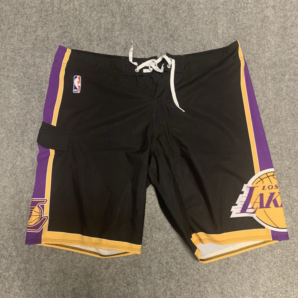 Men's Quiksilver NBA Los Angeles Lakers Black board shorts swim