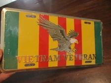 VIETNAM VETERAN WITH BALD EAGLE LOGO MITCHELL PROFFITT  LICENSE PLATE 11.75 x 6'