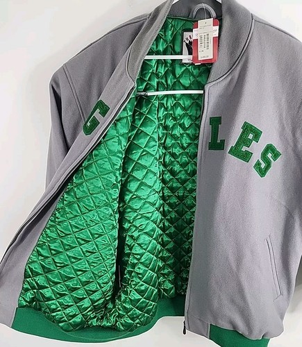 1960s Eagles Throwback Mitchell & Ness '05 REPLICA Quilted Wool Jacket Sz 56 NWT - Picture 6 of 18