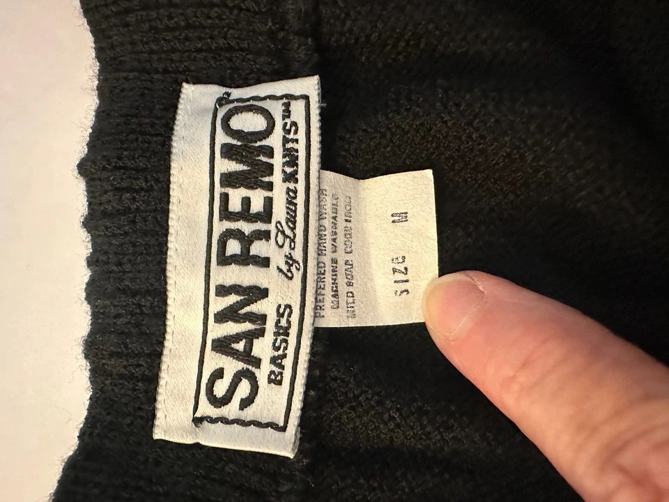 SAN REMO by Laura Tejido Negro Pull On Falda Mujer M Foto 2 de 2