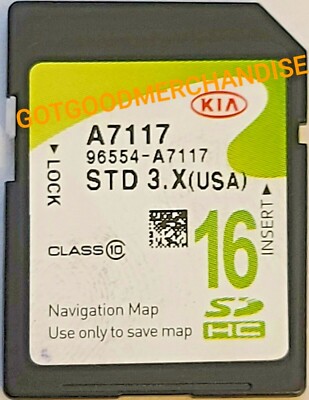 2014 2015 2016 2017 KIA FORTE NAVIGATION SD MAP DATA CARD GPS OEM 96554-A7117