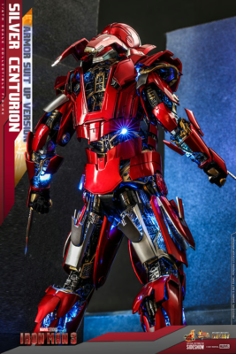 1/6 Iron Man 3 Silver Centurion Armor Suit Up Version MMS618 Hot