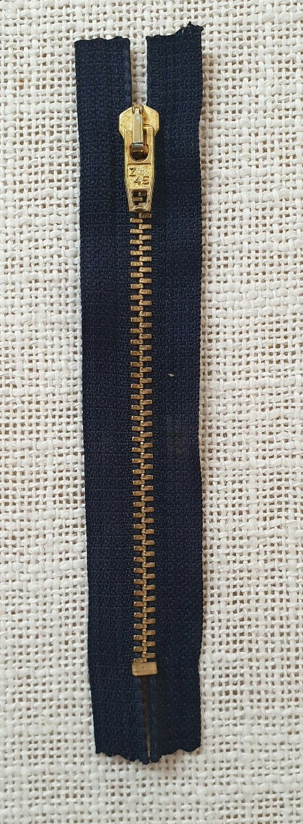 Cerniera Per Pantaloni Da 20 Cm | Zip In Metallo Per Jeans, Chino E Bermuda - Blu Navy - Foto 7