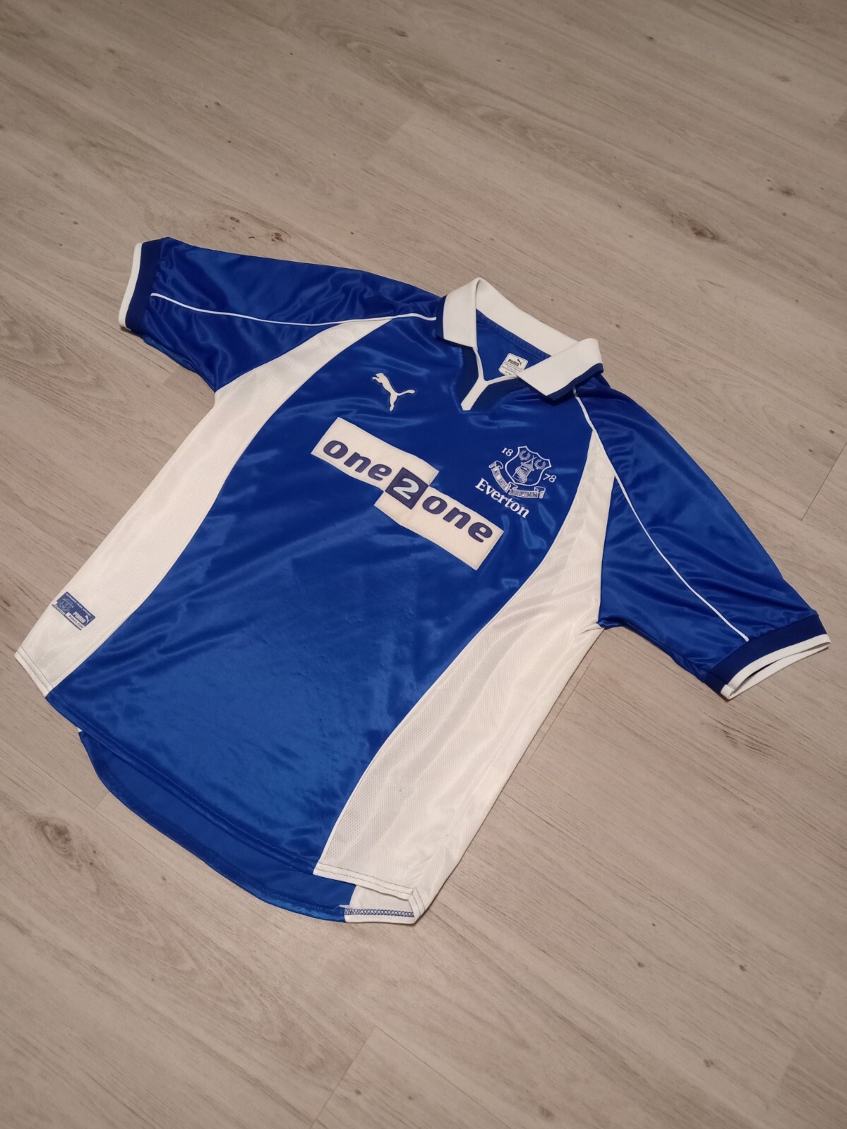 Everton 2000 ORIGINAL Puma Vintage Soccer Jersey Football Shirt. L