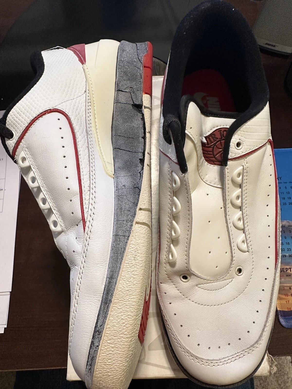 Original 1986 Air Jordan 2 Low, size 11 never worn original box Italian Leather - Picture 1 of 11