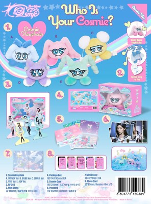 K-POP RED VELVET Album Cosmic Cosmie Ver. NFC CD+Keyring+3p Card+M