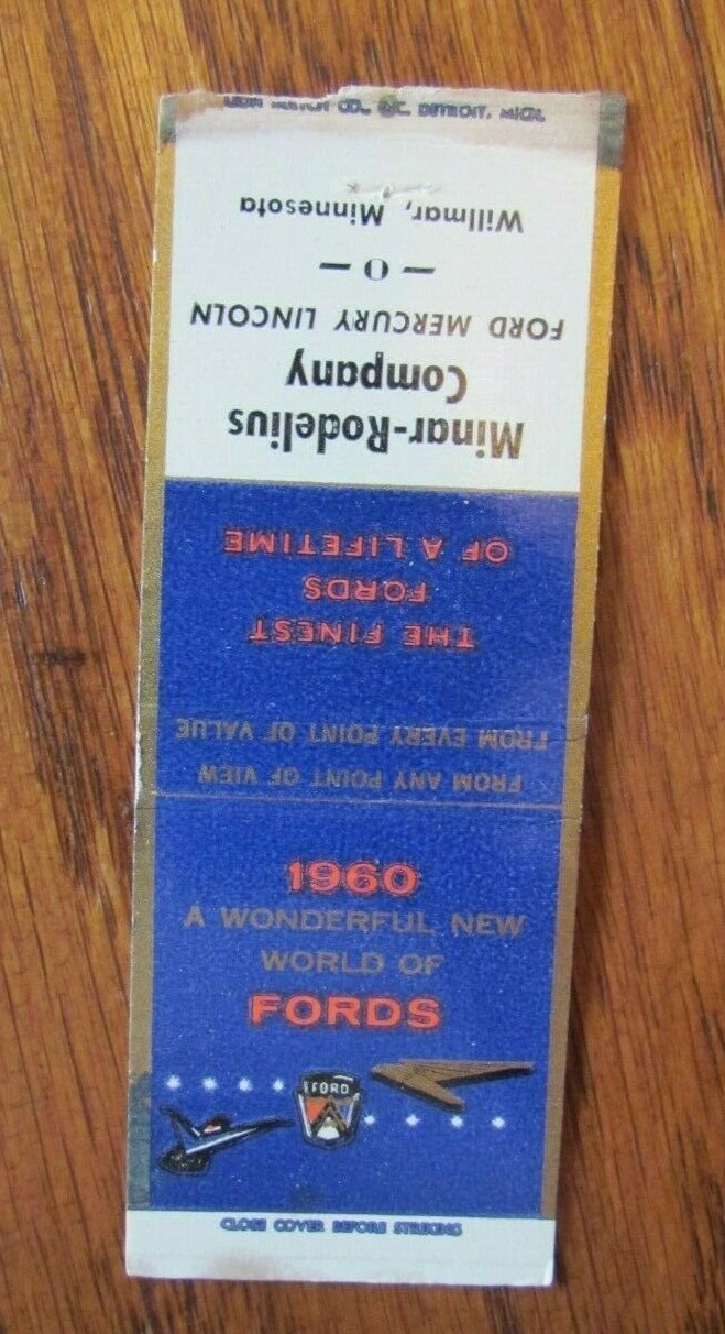 1960 FORD LINCOLN MERCURY CAR DEALER MINARRODELIUS (WILLMAR