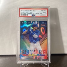 BOBBY WITT JR BOWMANS BEST LAVA REFRACTOR FUTURE VIBRANCE #/50 PSA 9- *POP 1*