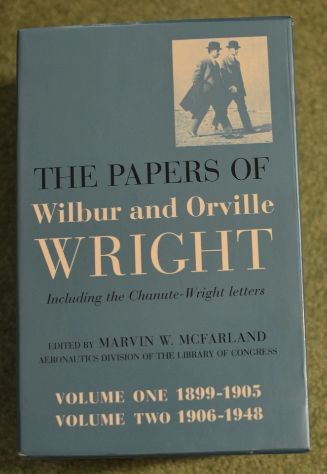 Papers of Wilbur & Orville Wright~McFarland~Box set~Chanute letters~Lot~HC DJ VG - Imagem 2 de 4