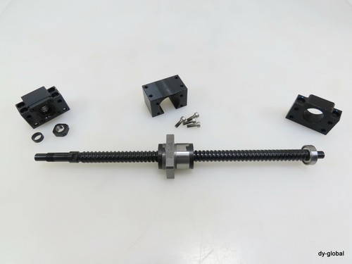 THK BNK1510+370L BK12+BF12 Ground Ball Screw W/ nut bracket CNC BSC-I-570=1C41 - Picture 3 of 12