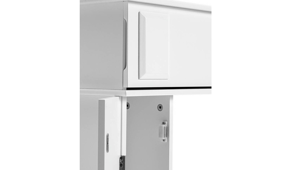 Habitat Fireplace Surround with Storage White Modern and Functional