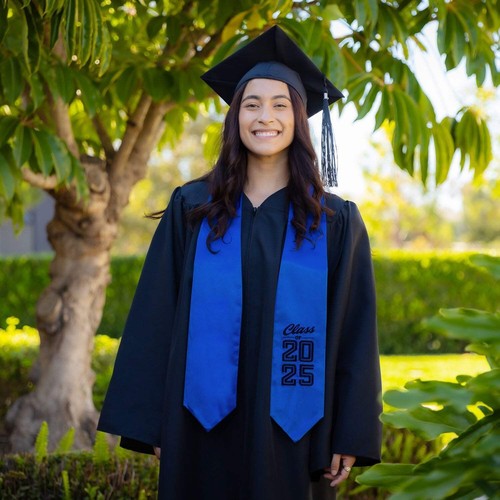 Endea Graduation Royal Blue Class of 2025 Graduation Stole/Sash - Picture 7 of 7