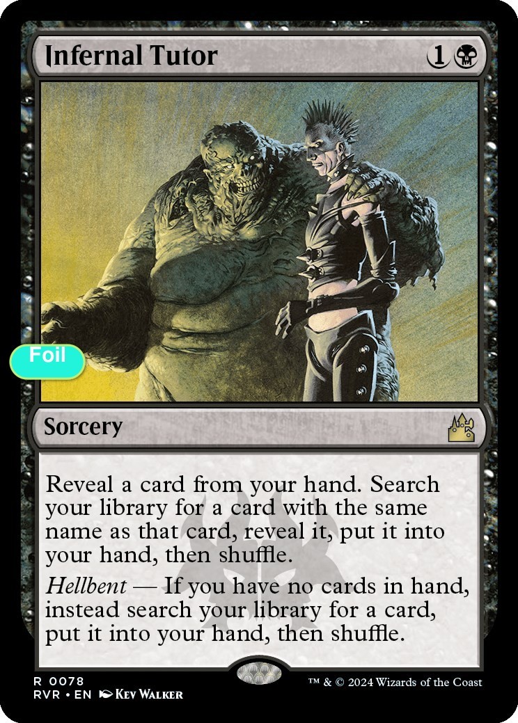 Infernal Tutor - Foil - RVR - 78 NM/LP