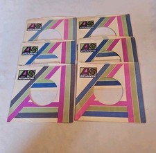45 RPM 7" RECORD SLEEVES CO. SLEEVE 6 PACK SEE PHOTOS Atlantic Records SLV313