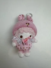 Sanrio Character My Melody Flower Bunny Plush 5" Keychain Stuffed Toy Doll Japan