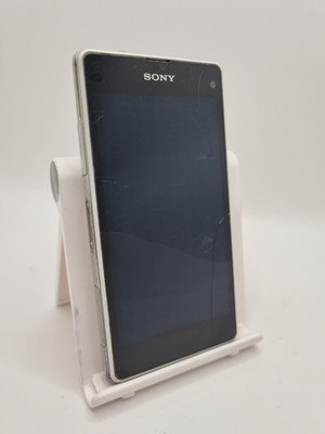 Sony Xperia Z1 Compact weiß 16GB 4,3'' 20MP Android Smartphone gesprungen defekt #B