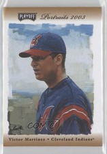 2003 Playoff Portraits Bronze Auto /100 Victor Martinez #41 Auto 17hv