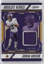 2024 Panini Absolute Heroes Memorabilia /250 Jordan Addison #AHM-JAN 1oa8